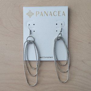Panacea sparkly multiple hoop dangle earrings